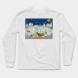 Onsen Snow Monkeys Long Sleeve T-Shirt